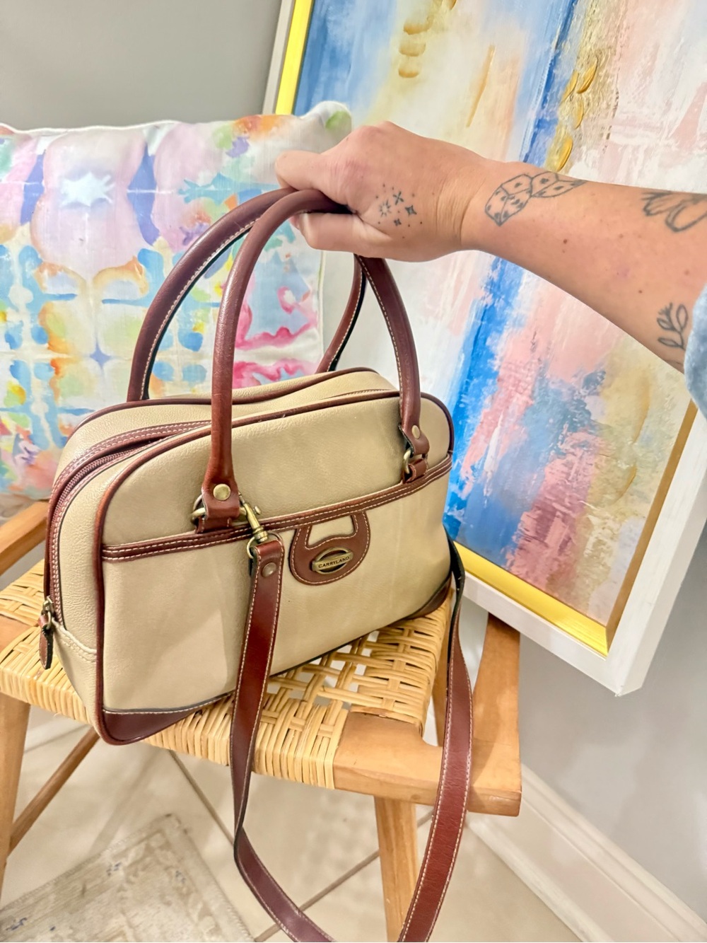 🤎✨ Vintage Carryland Structured Satchel ✨🤎